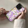 Ins Cute Purple Little Rabbit Phone Case for iPhone 17 16e 16 15 14 13 12 11 Air Pro Max X XR XSMAX 8 7 Plus Luxury Clear Cover