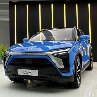 1:24 Nio Es8 Alloy New Energy Car Model Diecasts Metal Toy Vehicles Car Model Simulation Sound And Light Childrens Toys Gift