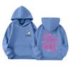 Kids Long Sleeve Pullover Hoodie with Letter Print and Pocket