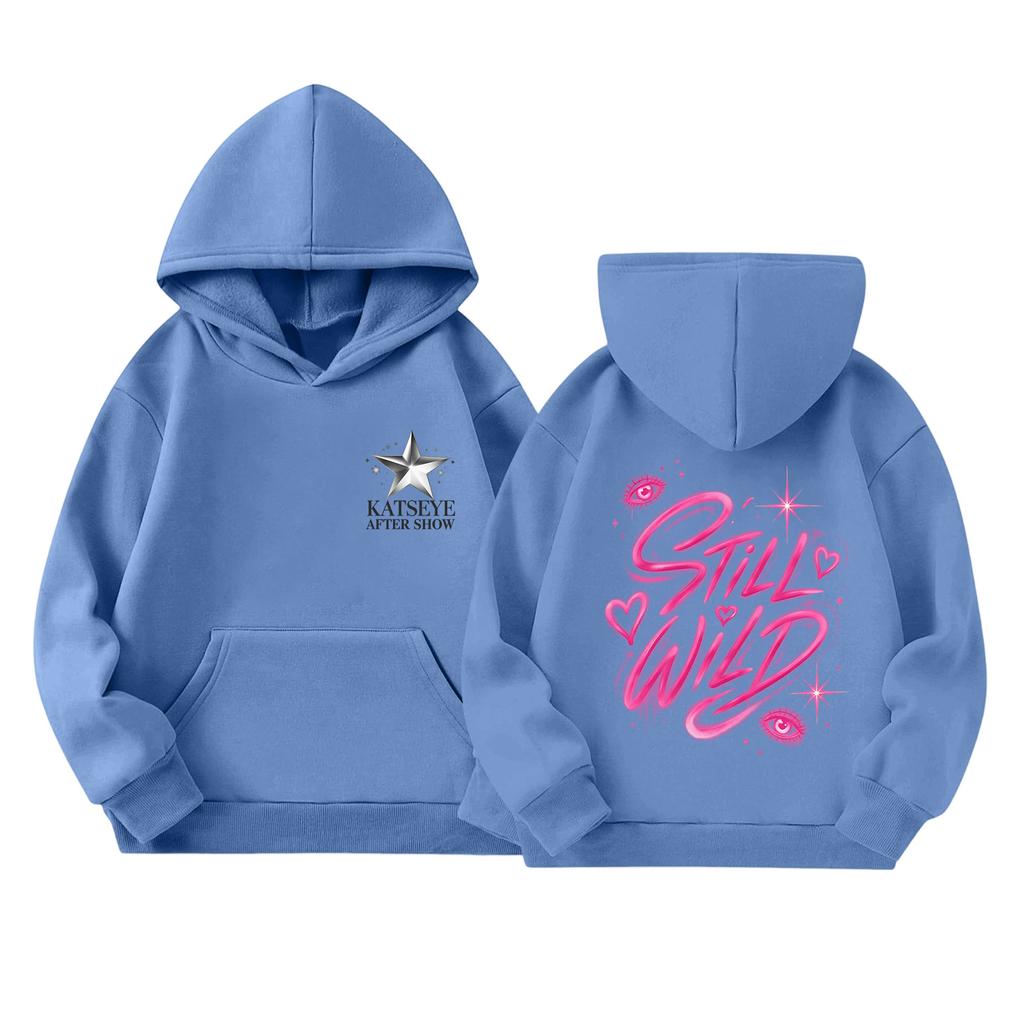 Kids Long Sleeve Pullover Hoodie with Letter Print and Pocket