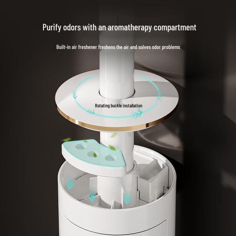 Xihe Disposable Wall-Mounted Toilet Brush Kit