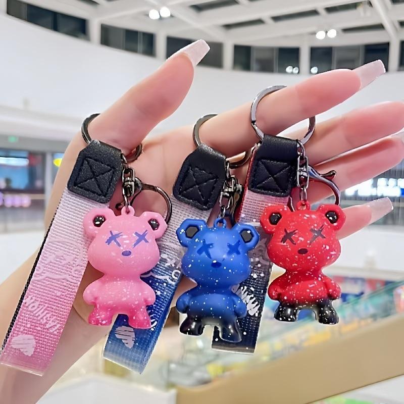 Chameleon Violence Bear Keychain Bag Pendant School Bag Doll Pendant Small Gifts