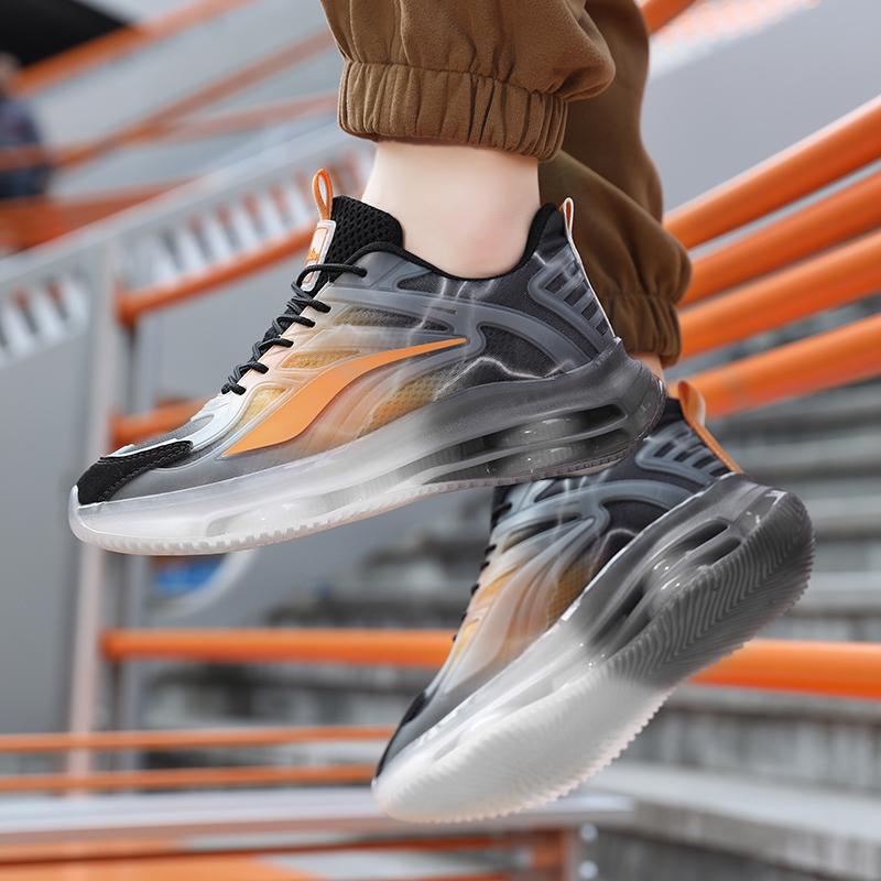 Menns høydeøkning Street Style Sport Basketball Sko Tykksåle Joggesko Stor størrelse for studenter