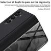 Samsung Z Fold5 Cross-border Leather Flip Cover with Painted Design - 5G Protective Case
