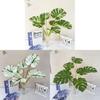 Green Leaf Artificial Plant Decor For Home Living Room Background Wall With Realistic Texture