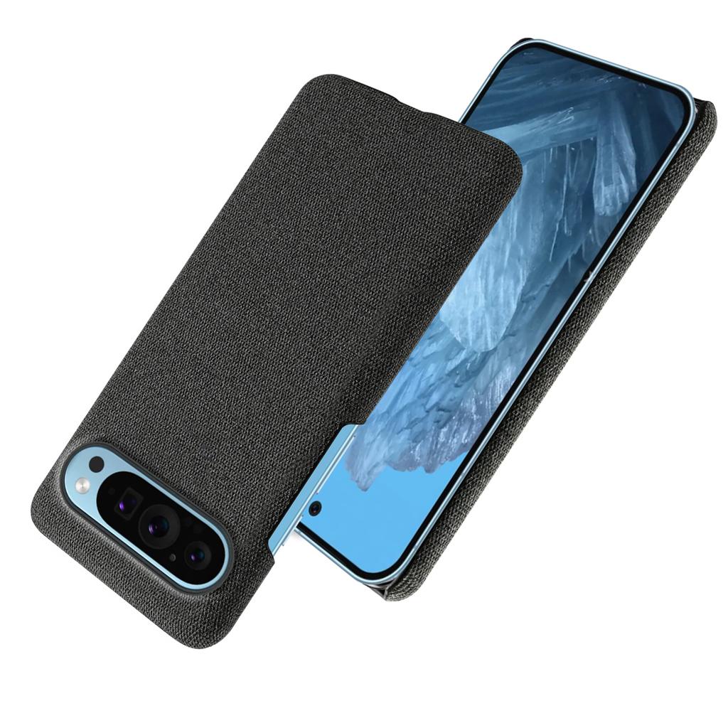 For Google Pixel 9/Pixel 9 Pro Case PC+Cloth Drop-Resistant Phone Protective Cover