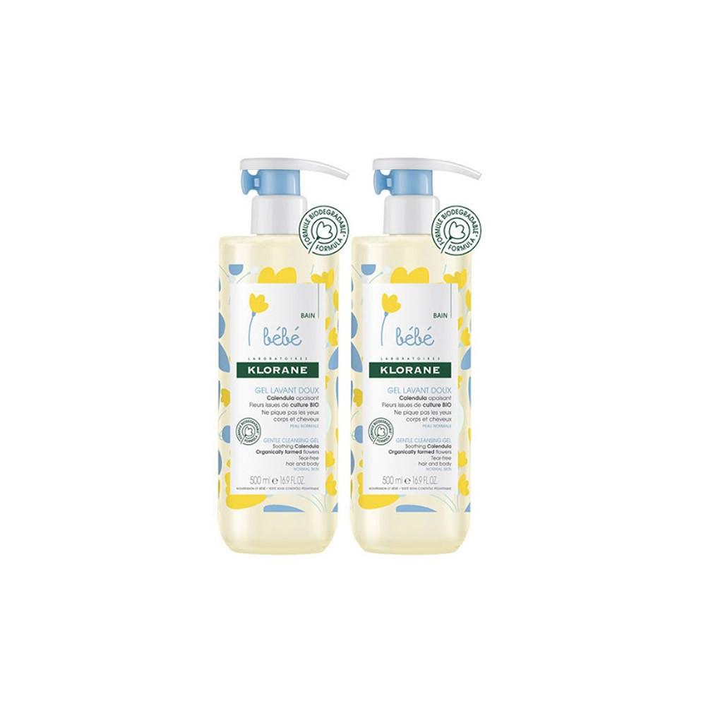 

Klorane Baby Нежный гель для стирки 2x500 мл