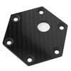 6 Hole Carbon Fiber Steering Wheel Horn Cover Plate High Strength Universal For VERTEX