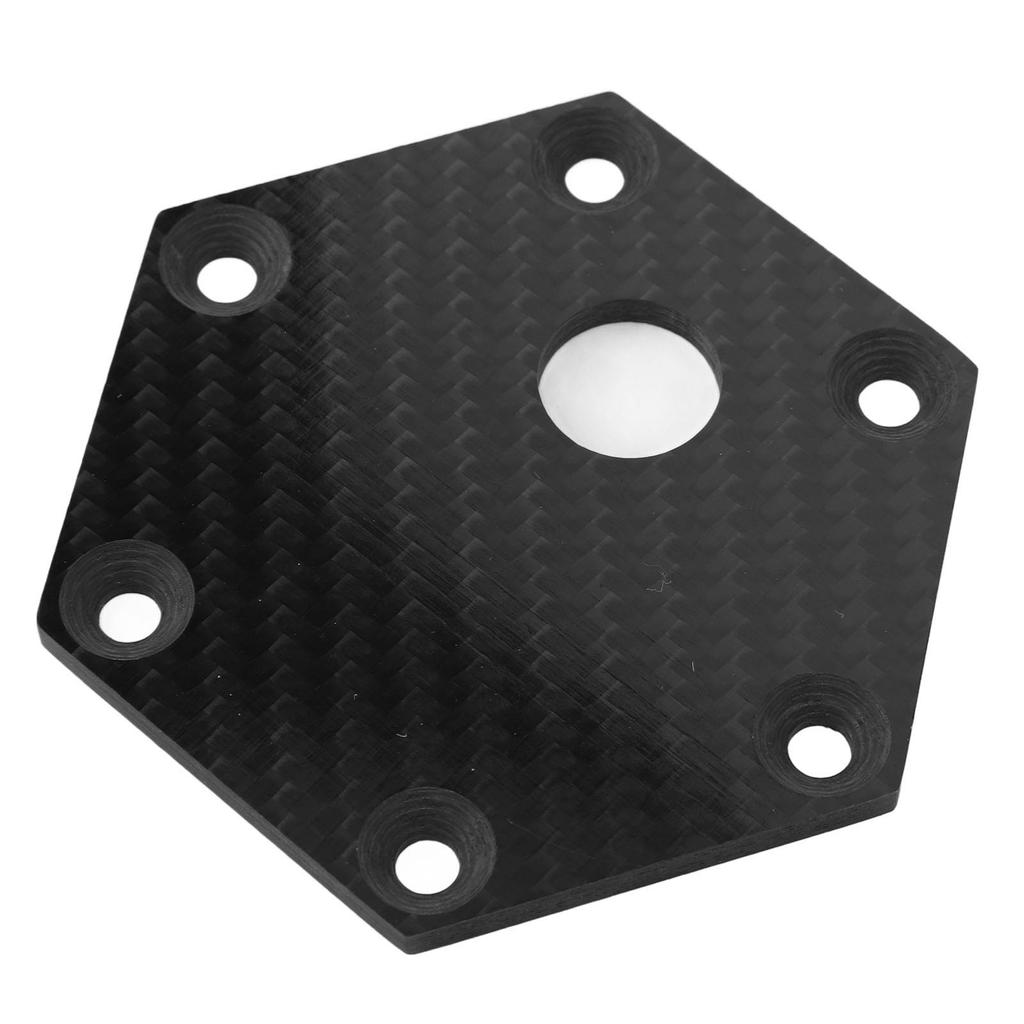 6 Hole Carbon Fiber Steering Wheel Horn Cover Plate High Strength Universal For VERTEX