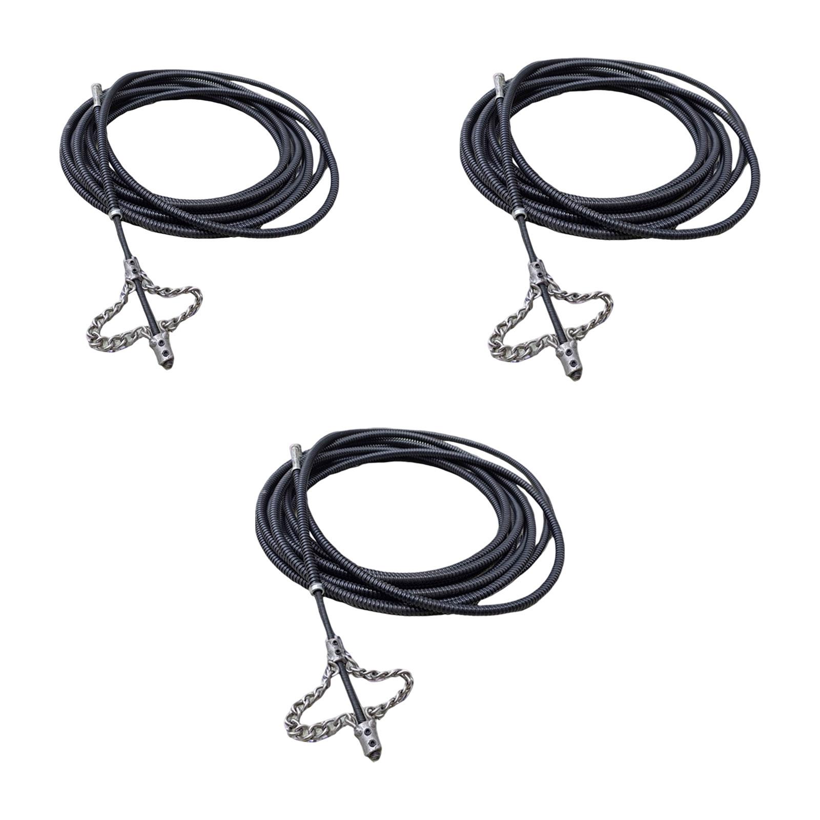 

Plumbing Snake Metal Drain Cleaner Flexible Clog Remover Hand Auger for Kitchen Bathroom Showers 6 M