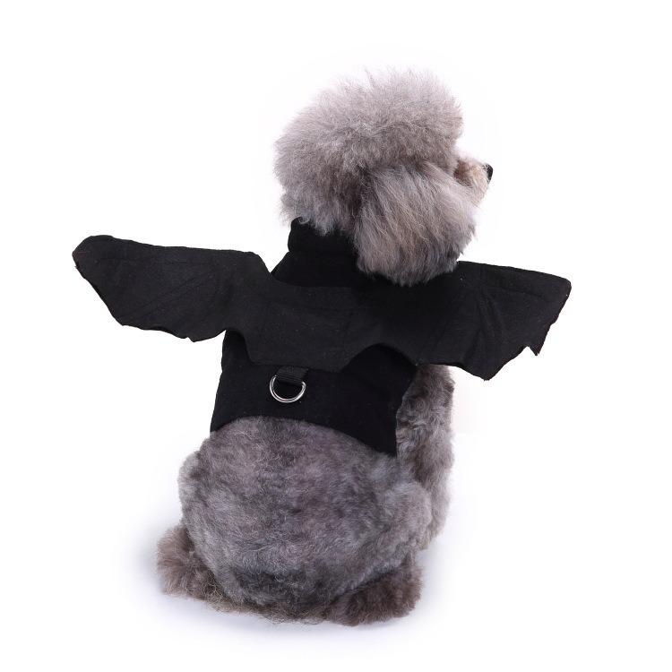 Pet Witch Halloween Costume Dog Cat Witch Bat Pumpkin Cosplay Outfit Holiday Party Fancy Dress‑Up Clothes For Cute Puppy Kitten