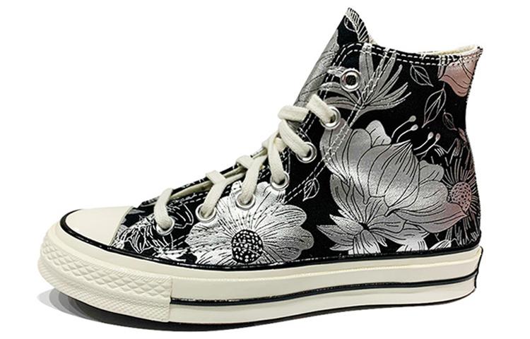 Converse Wmns Chuck 70 High  Vintage Floral - Black Silver  36.5