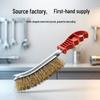 Stainless Steel Handle Wire Brush for Rust Removal and BBQ Grill Cleaning