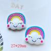 10pcs New Resin Cute Mixed Bright Rainbow Series Flat Back Cabochon Scrapbook Kawaii DIY Embellishments Accessories