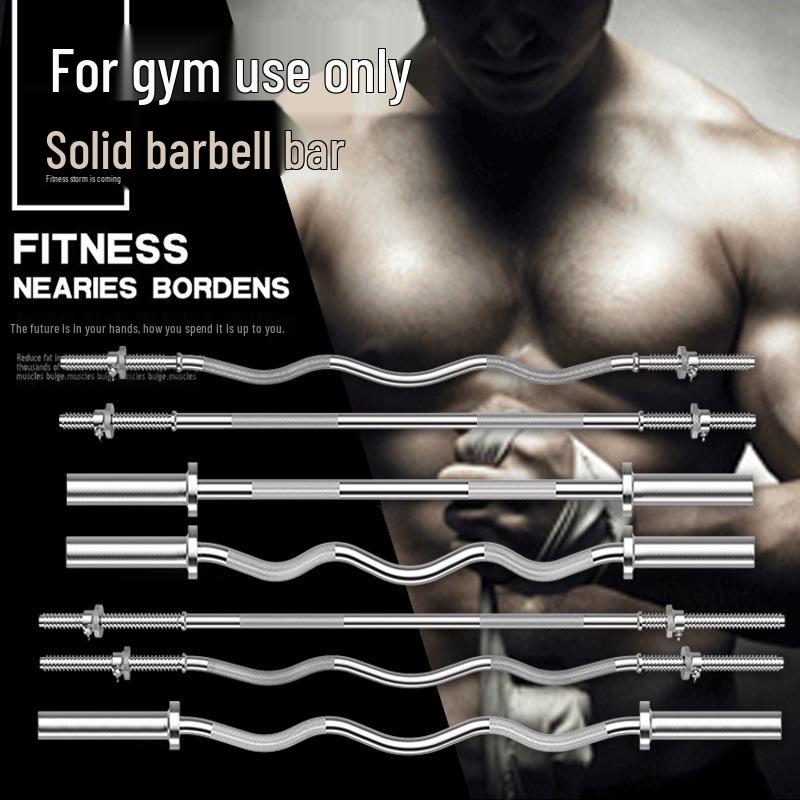 Olympic Barbell Bar & EZ Curl Set: 1.2m, 1.5m Dumbbell & 1.8m, 2.2m Olympic Bar 0.9m Straight Bar