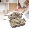 2 Pieces 1/72 4D Assembly Model DIY Assemble Building Miniature Tanks Light Tank Toy
