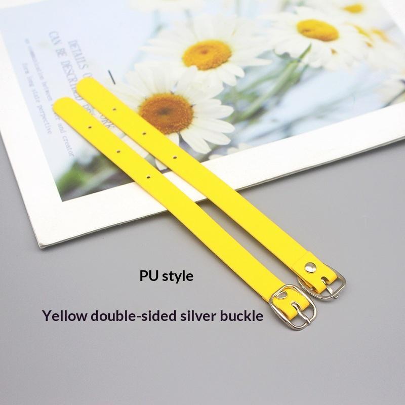 Easy To Write Double Sided PU Luggage Tag Alloy Buckle Rust Proof Copper Rivet for Travel Baggage Identification