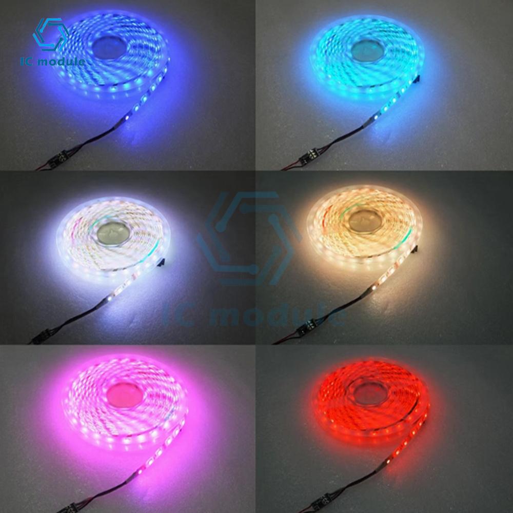 DC5-24V WS2812 LED Strip Control Board 5 Kinds of Flashing Modes RGB Light Strip Controller RGB Strip Driver Module WS2811/16703