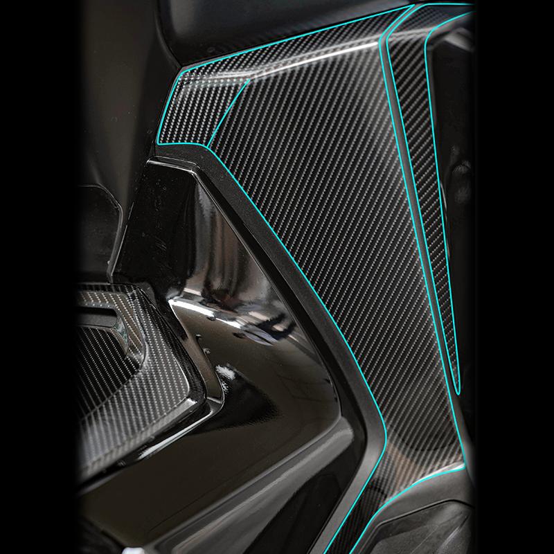 Used For Honda Forza 350 Carbon Fiber Scratch-Resistant Stickers Body Decorative Protection Motorcycle Accessories