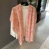 Summer Silk Scarf Shawl Sun Protection Dual-Purpose Yarn Scarf Scarf Spring And Autumn Ethnic Style Versatile Decorative Cotton And Linen Scarf
