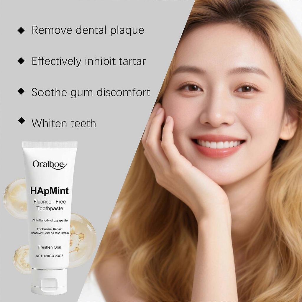 HApMint Fluoride - FreeToothpaste With Nano-Hydroxyapatite 120g