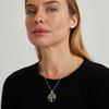 Collier - Budleia - Alliage - Rhodié - Taille unique - Vert