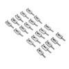 20 Stück E-Gitarren Brückenreiter Silber Großartige Klangqualität Präzise Verarbeitung Gitarrenteil Ersatz