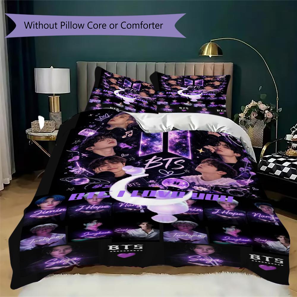 Stylish Pop Music Group Bedding 1 Duvet Cover 2 Pillowcase Without Core Without Core Bedding Set Christmas Birthday Gift