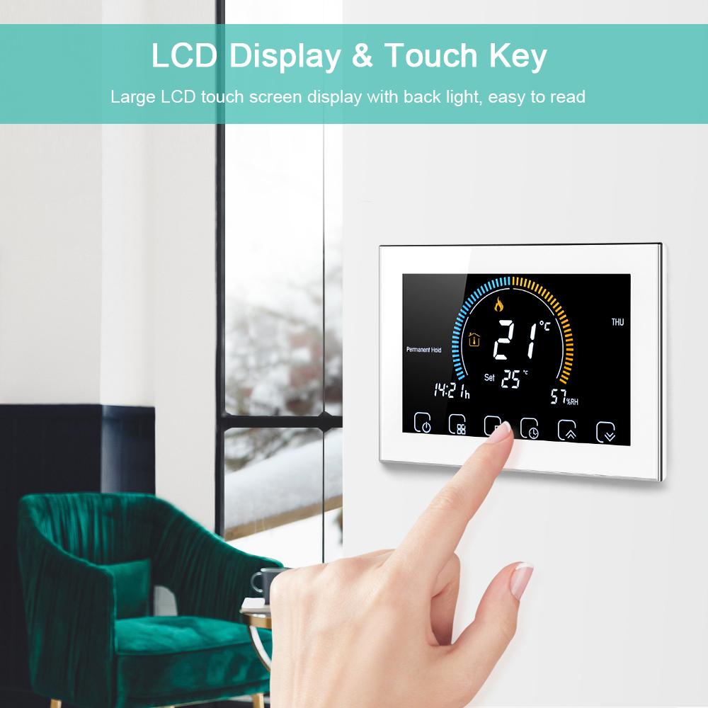 Tuya WiFi/NonWiFi Opt. Smart Life Thermostat Floor Heating Water/Gas Boiler Remote Controller for Google Home Alexa App Fuel Injectors 6