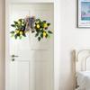 Artificial Lemon Wreaths Ornaments Flower Green Plant Leaves Lintel Hanging Garland Door Wall Window Wedding Party Decoration