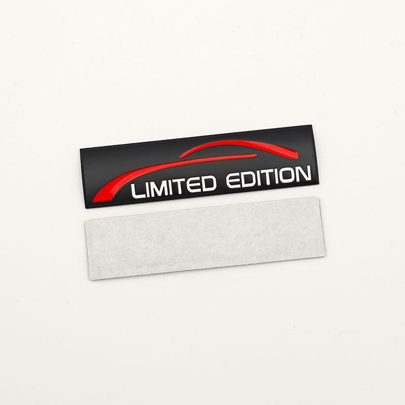3D Metal Alloy Limited Edition Logo Car Fender Side Rear Trunk Sticker Emblem Badge Auto Modification Labels Accessories