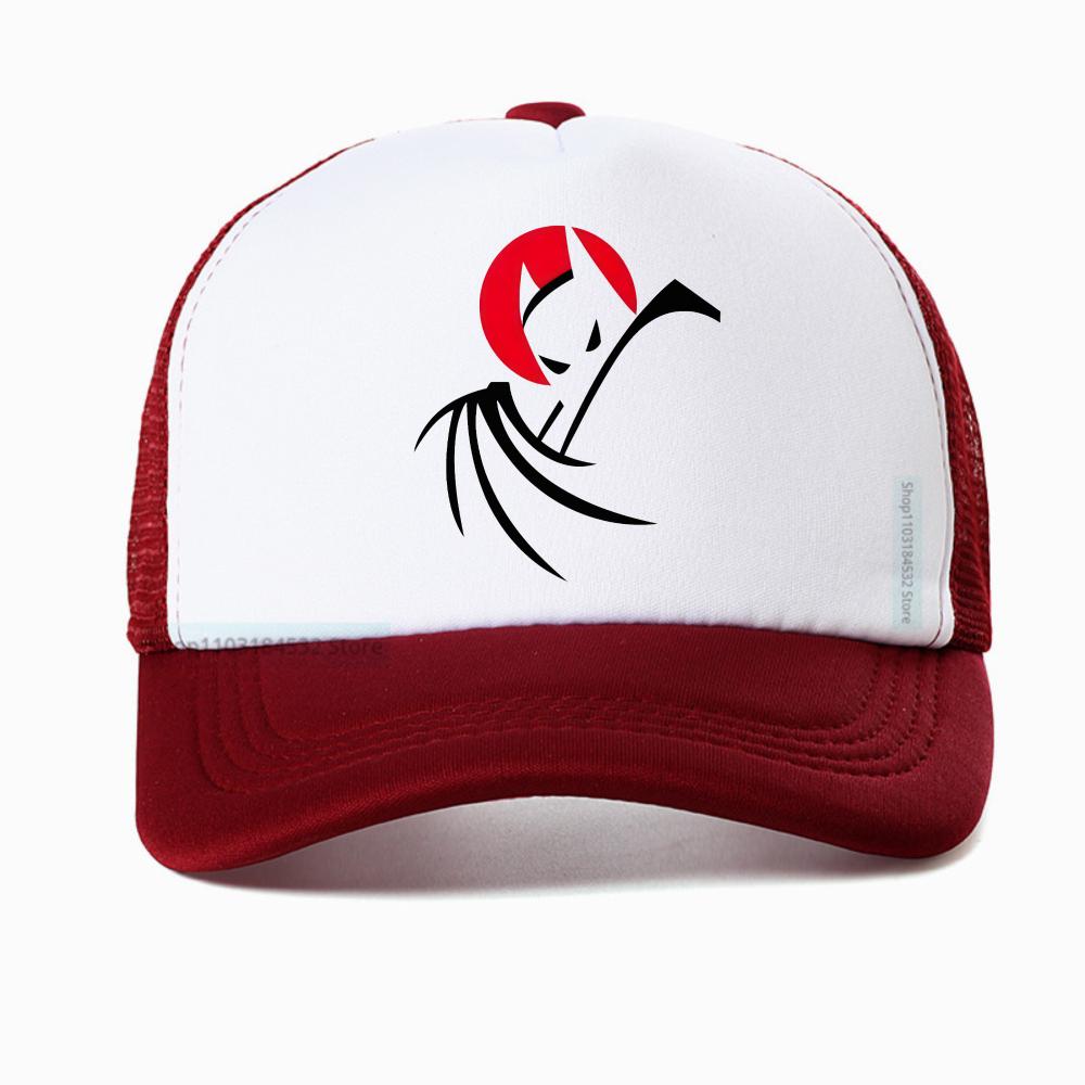 Bat Animated Series Baseball Cap Anime Unisex Fashion Street Style Mesh Hat Summer Adjustable Sun Snapback Hat