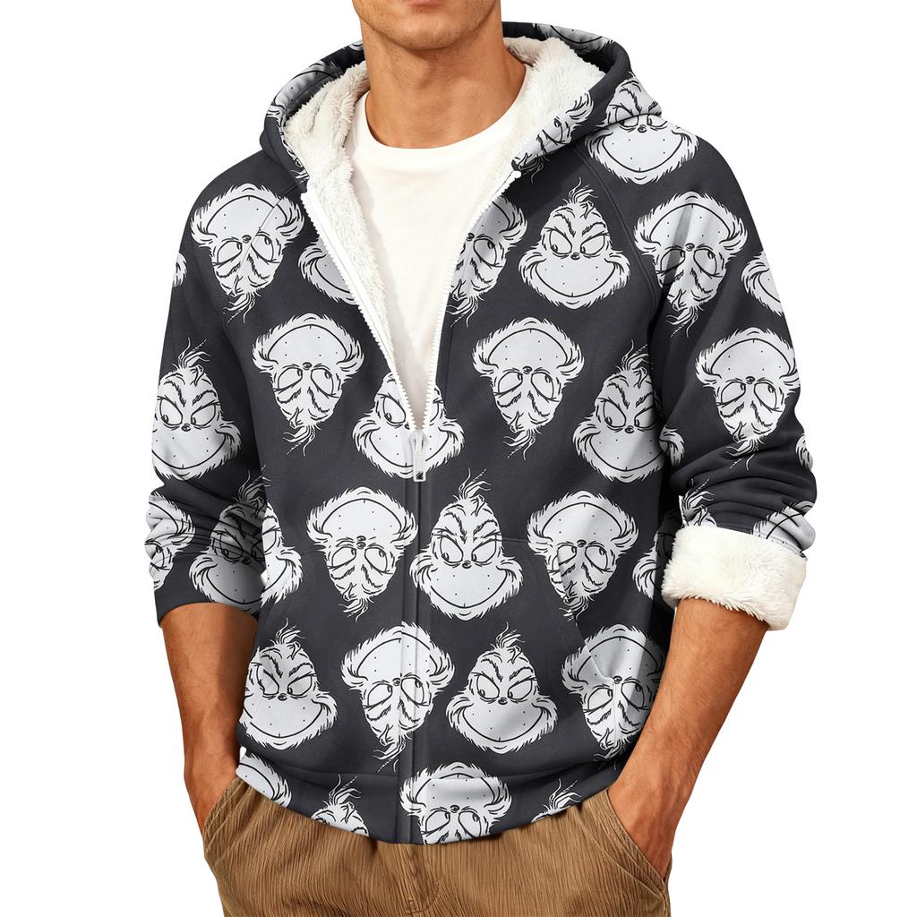 Pánská ležérní teplá bunda s kapucí