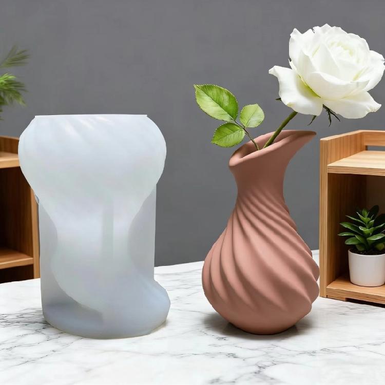 Twisted Shaped Silicone Resin Mold Creative Homes Decors Handmade Jewelry Making Reusable Easy Cleaning Silicone Texture