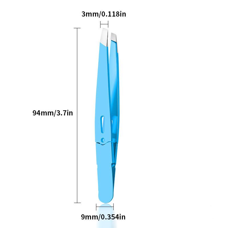 Preclslon Slanted Eyebrow Tweezers - Stainless Steel Eyebrow Cllp - Halr RemovalTweezers - Beard Removal Speclal Slanted Eyebrow