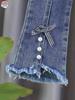 Girls' Embroidered Cartoon Jeans - Stylish Pants
