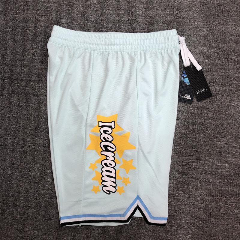 Breathable Quick-Dry Basketball Shorts - Ice Cream Star Print Unisex High-Street Style