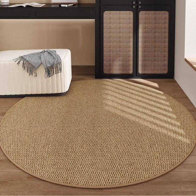 

Высококачественный круглый ковер из имитации джута для спальни, гостиной, кабинета, дивана и стула 80cm Diameter (Washable Bottom)