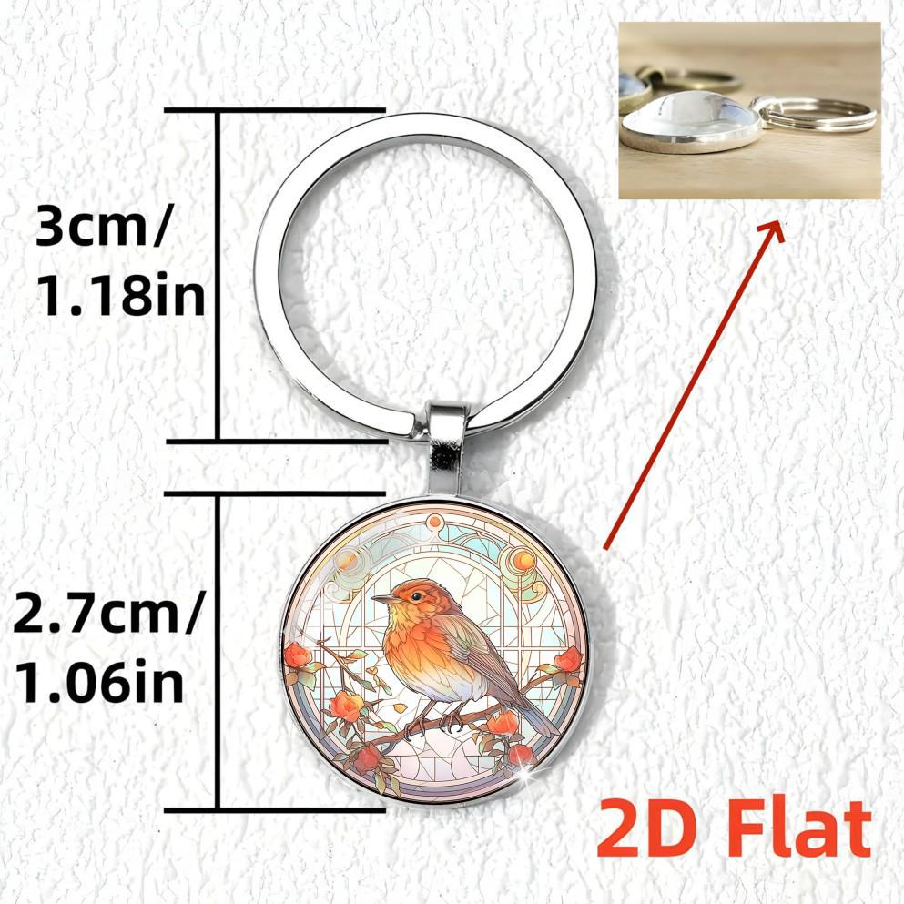 European Robin Friendship Gift Keychain Set - Exquisite Pendant Backpack Accessory