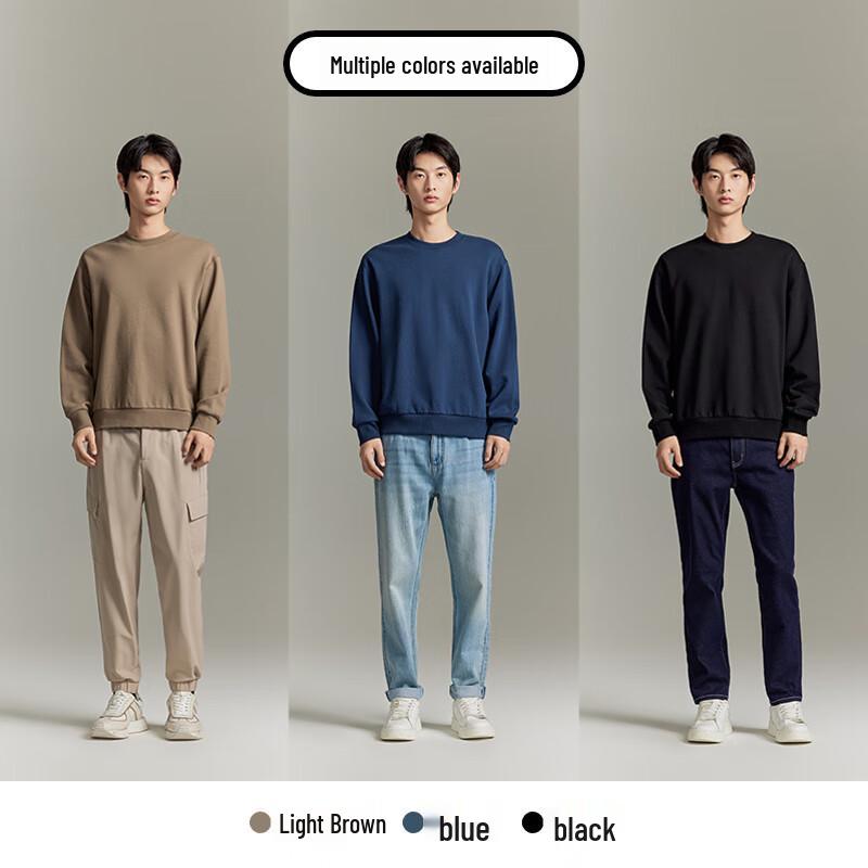 GXG Men's Heavyweight Printed Round Neck Sweatshirt