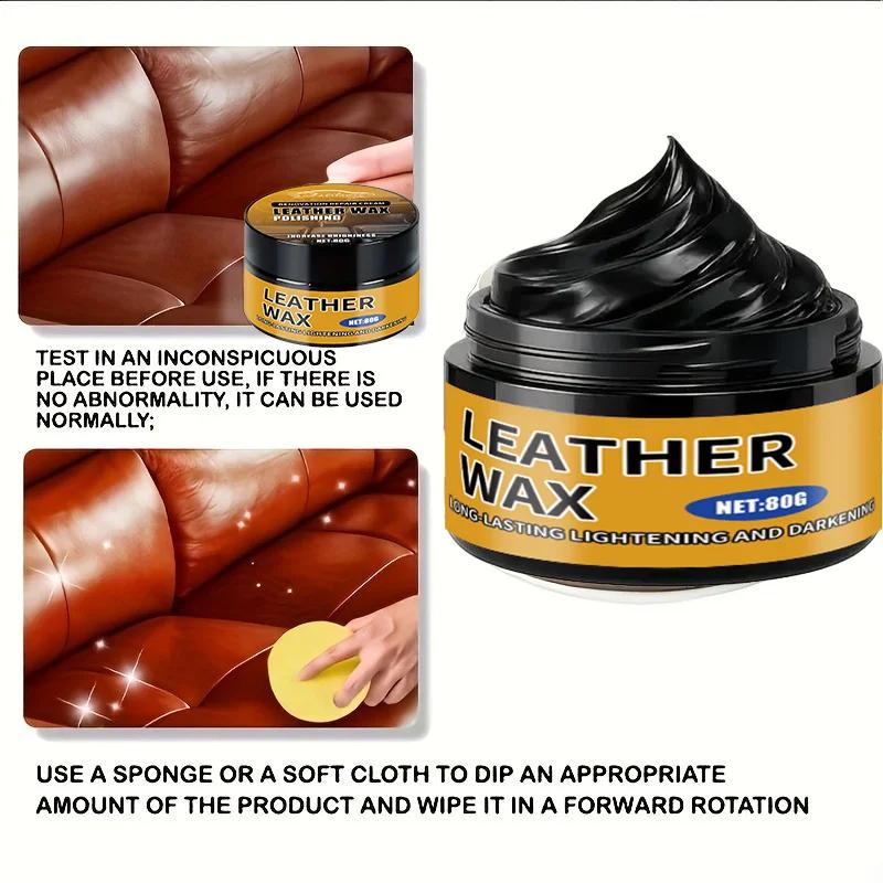 NEW Leather Polish: Used To Restore The Color of Goods, Car Seats, Sofas, Jackets, And Shoes, As Well As for Maintaining Leather