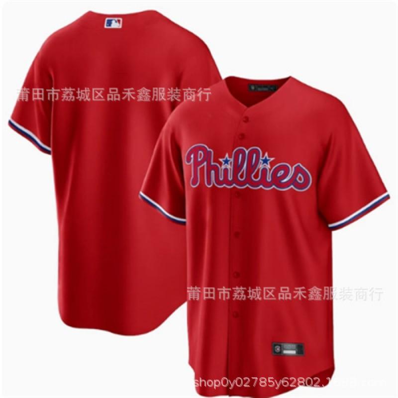 Philadelphia Phillies Baseball Jersey Adult Unisex Cotton Embroidered Team Sports Fan Apparel Fall