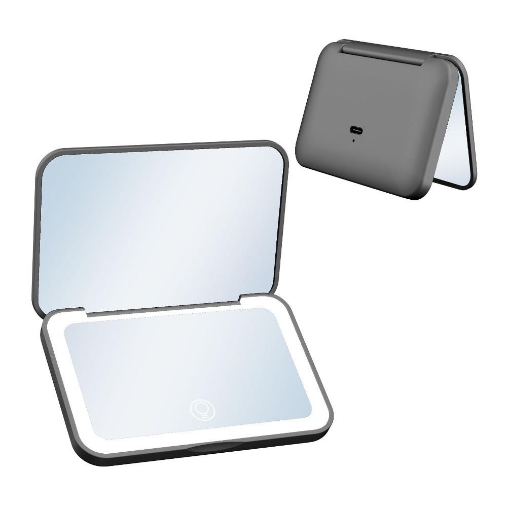 Adjustable LED Light Mirror With Touch Screen Vanity Mirror Portable Makeup Mirror Beauty Tools