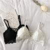 Korean Lace Front Strapless Tube Top Bra - Sexy, Wireless, and Supportive for Students