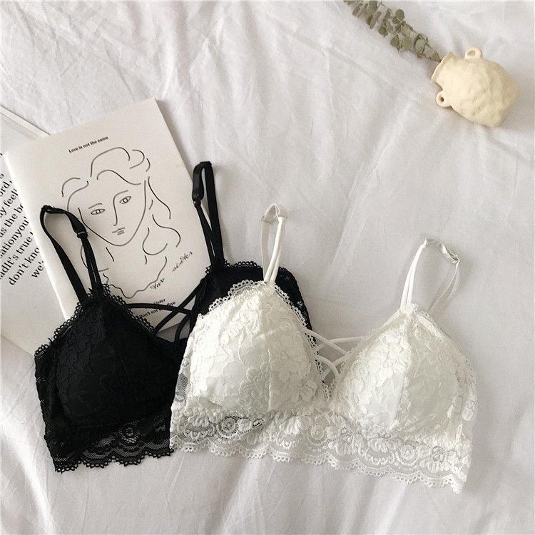 Korean Lace Front Strapless Tube Top Bra - Sexy, Wireless, and Supportive for Students