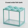 Aquarium Mini Fish Tank Reptile Pet Led Light Box Stackable Aquarium Cylinder Landscape Seaweed For Home Office Decoration