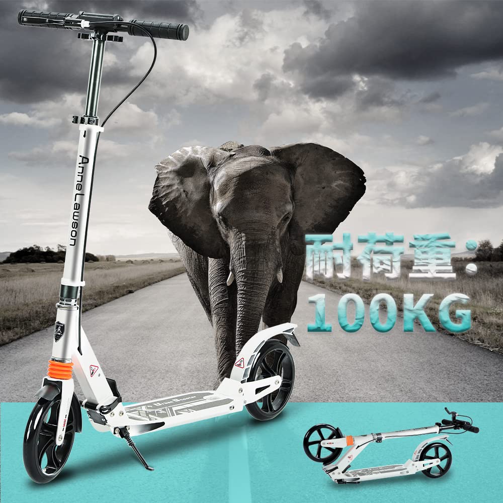 Trotinetă MEICHEPRO Kickboard Kickboard 20CM cu anvelope mari, pliabilă, reglabilă pe 4 niveluri, cu curea de transport pentru copii/adulți acoperiți de asigurarea PL