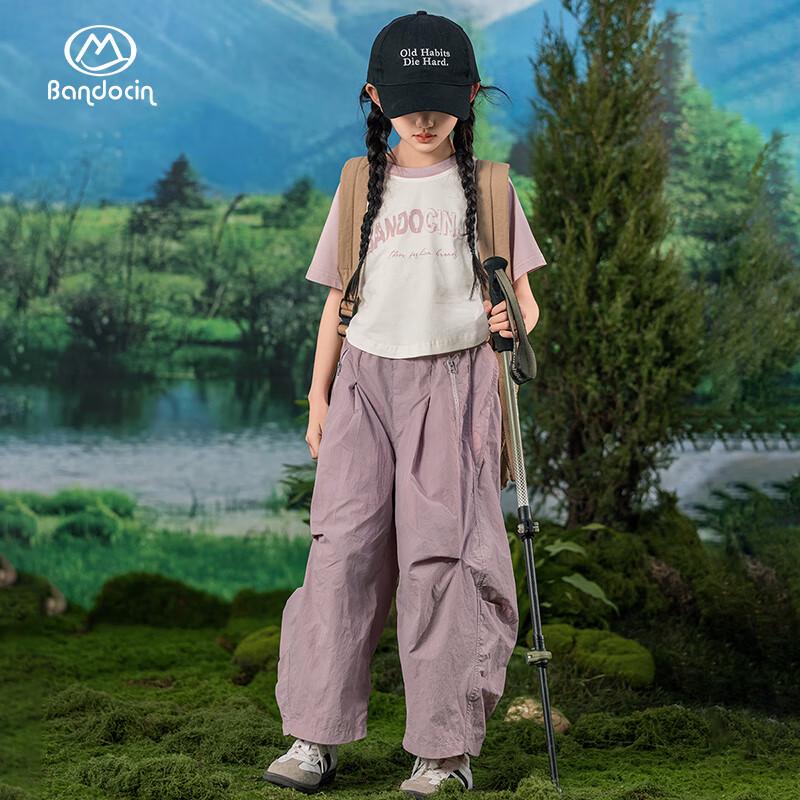 Girls  2025 Summer Short Sleeve Casual Two-Piece Set 120