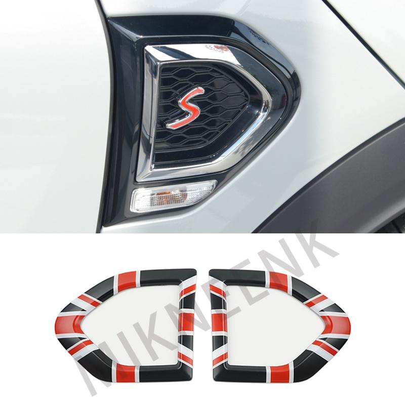 BGB1 For MINI Cooper S SD Countryman F60 Car Fender Turn Signal Exterior Light Covers Sticker Auto Accessories
