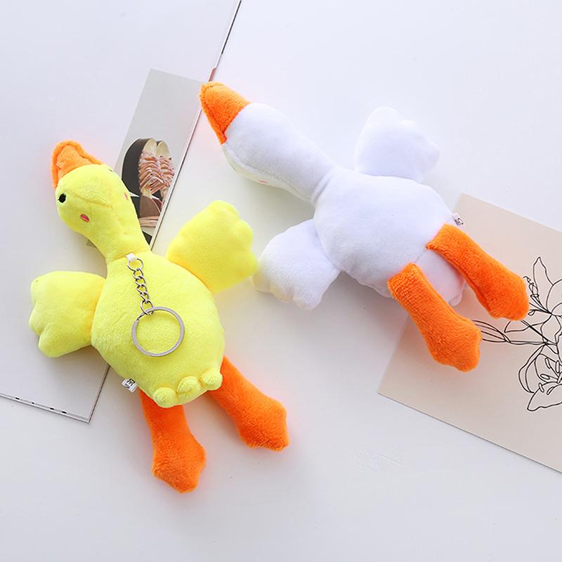 20Cm Cartoon Goose Plush Keychain Goose Pendant Plush Toys For Women Girls Boys Toy Doll Bag Accessories Car Keyring Gifts